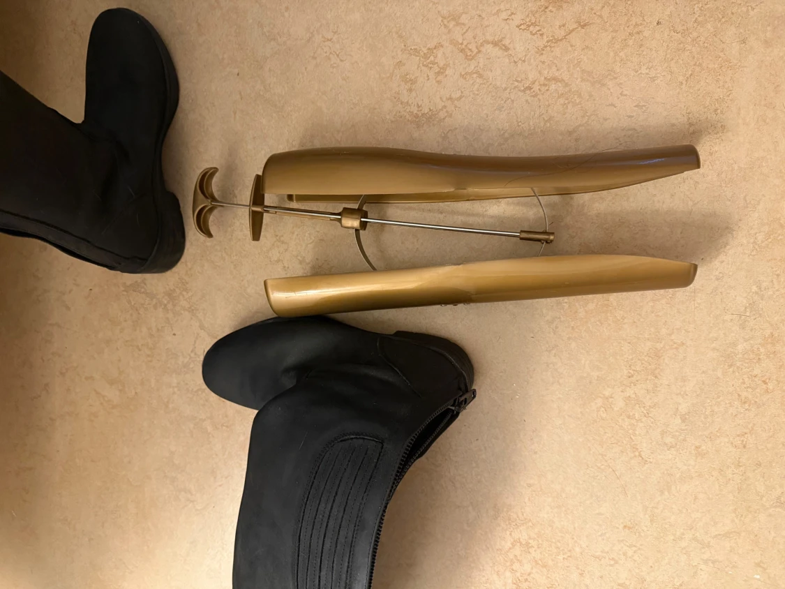 Svarta ridstövlar från CRW i skinn - 5