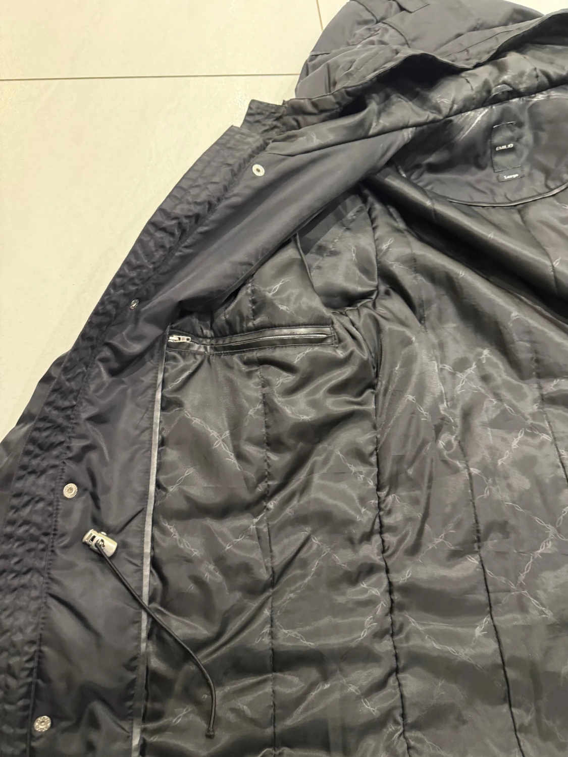 Svart parkajacka från River Island - 4