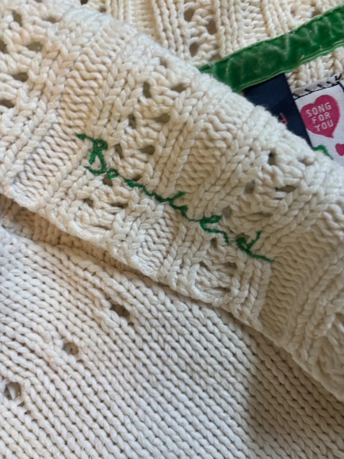 Vit omlottkofta med sjalkrage - 6