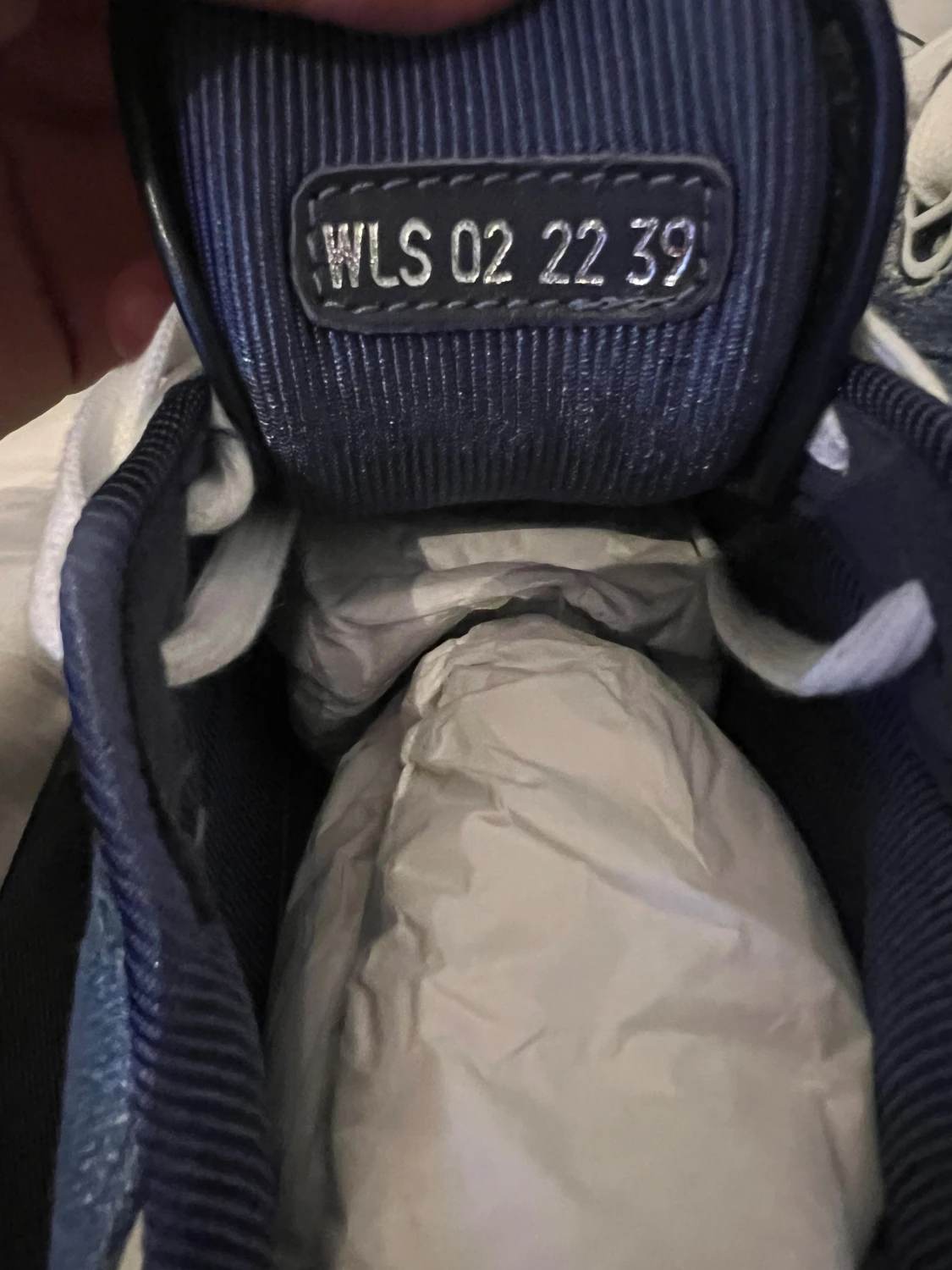 Dior sneakers blå och vit monogram - 3