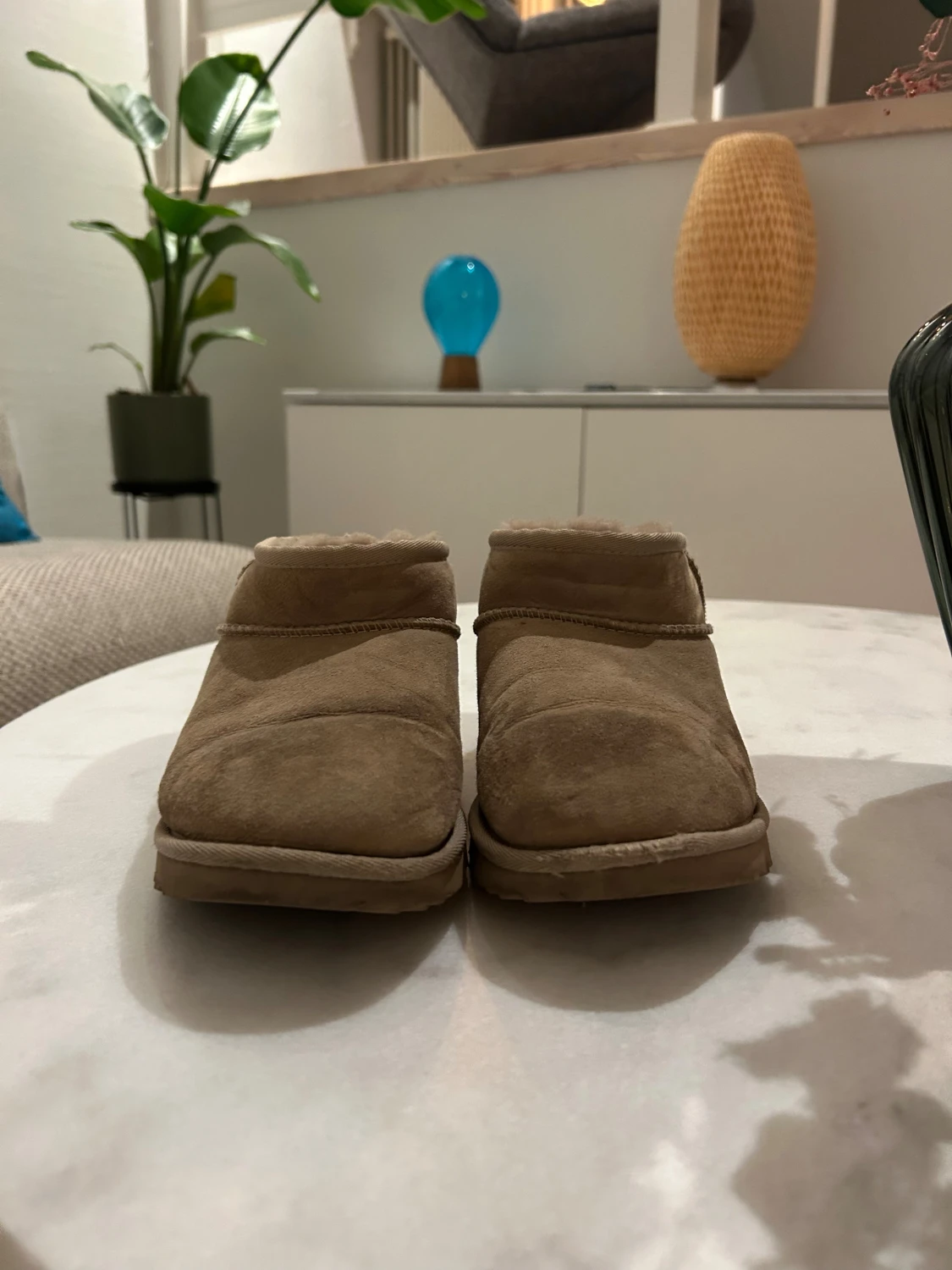 Beige UGG boots i mocka - 1