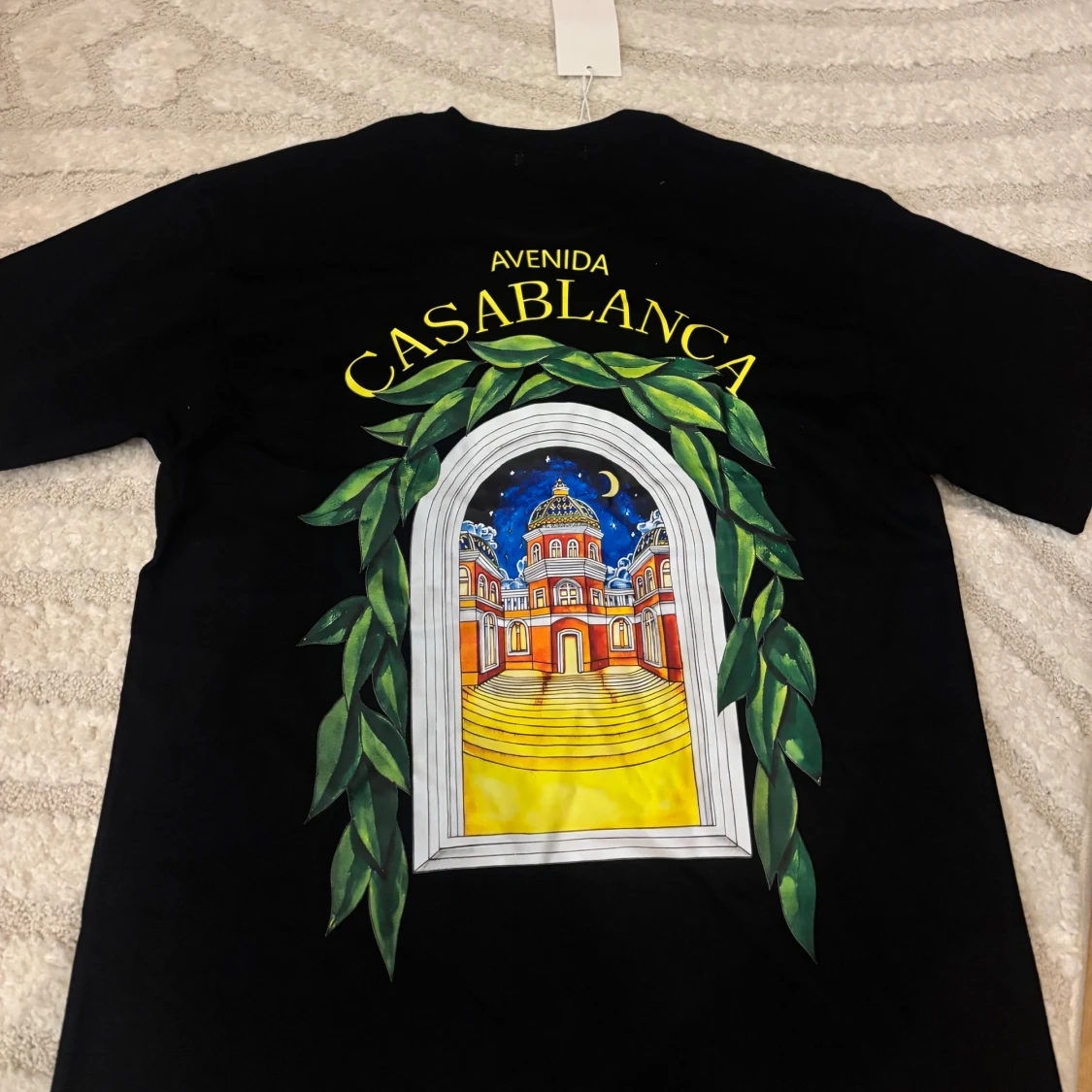 Svart Casablanca t-shirt med tryck - 1