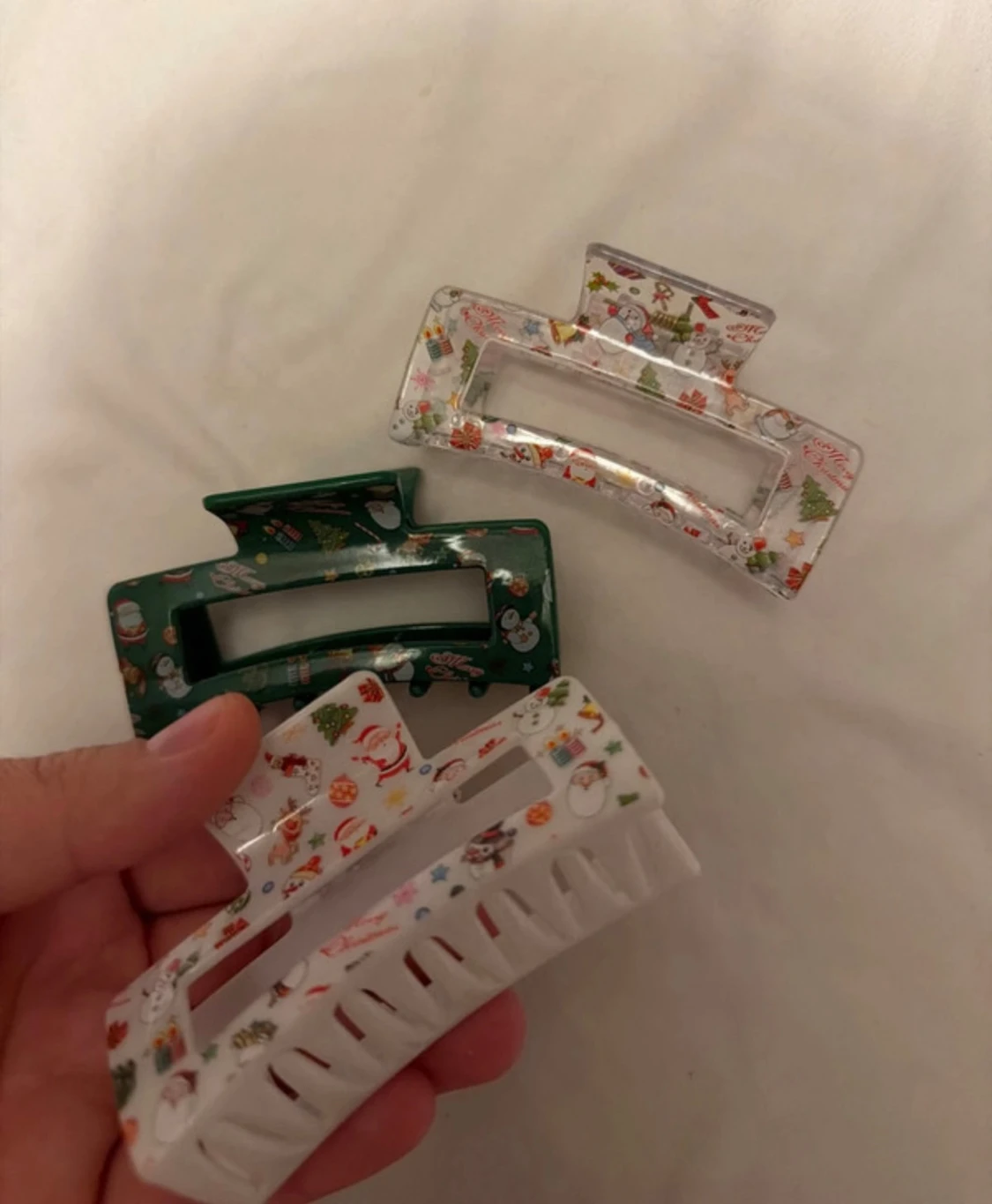 Juliga hårklämmor med motiv - 1