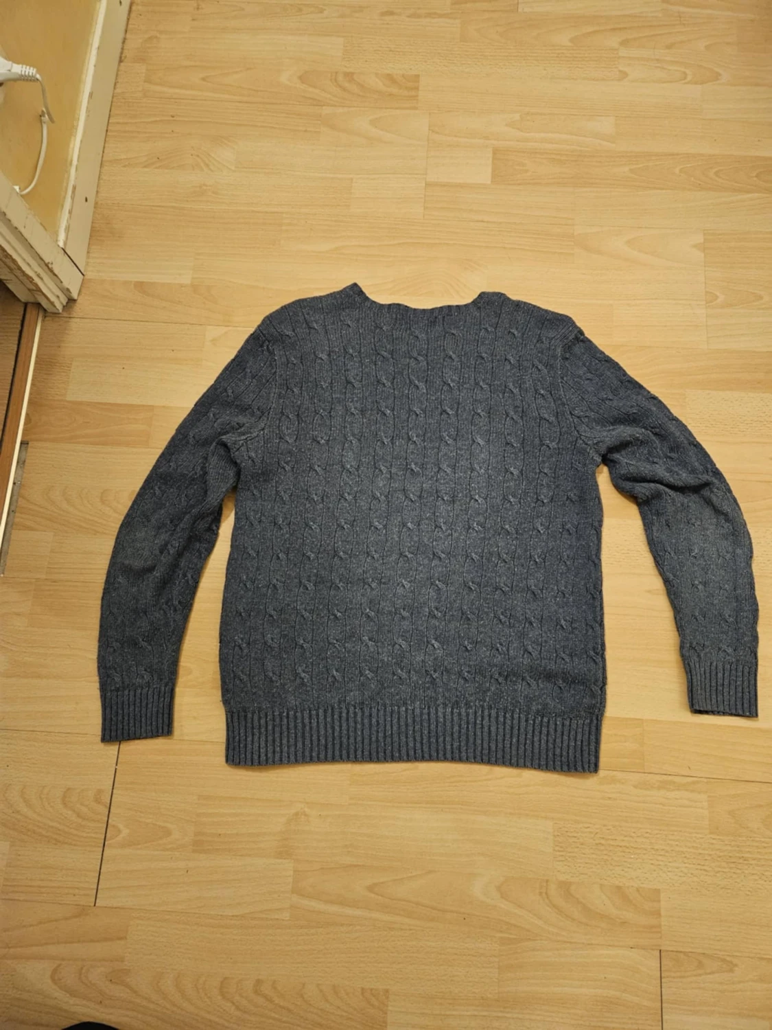 Blå kabelstickad tröja Polo Ralph Lauren - 1