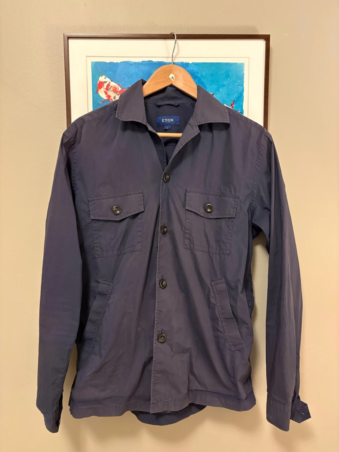 Mörkblå vindjacka från Eton