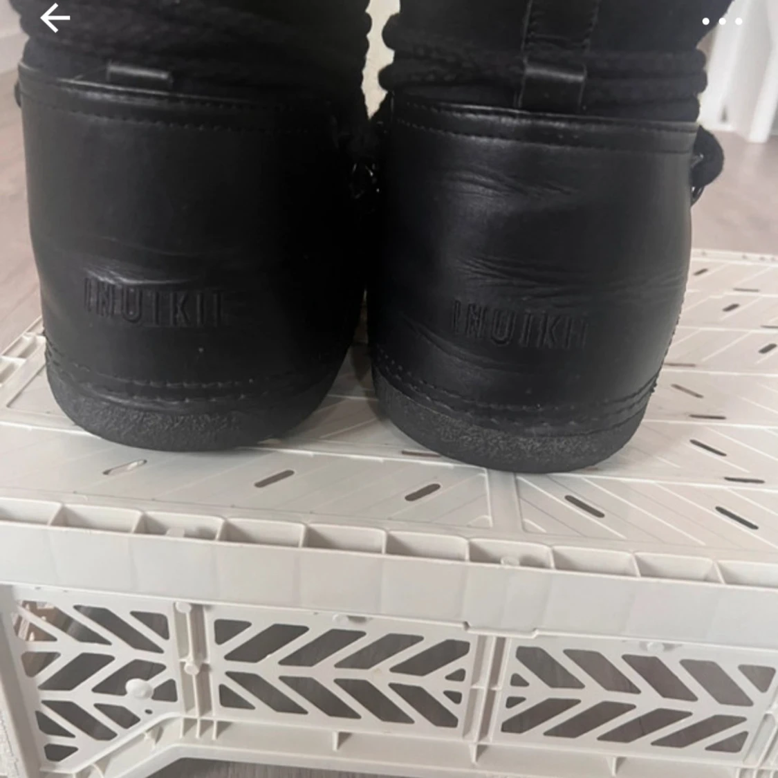 Svarta Inuikii boots med snörning - 1