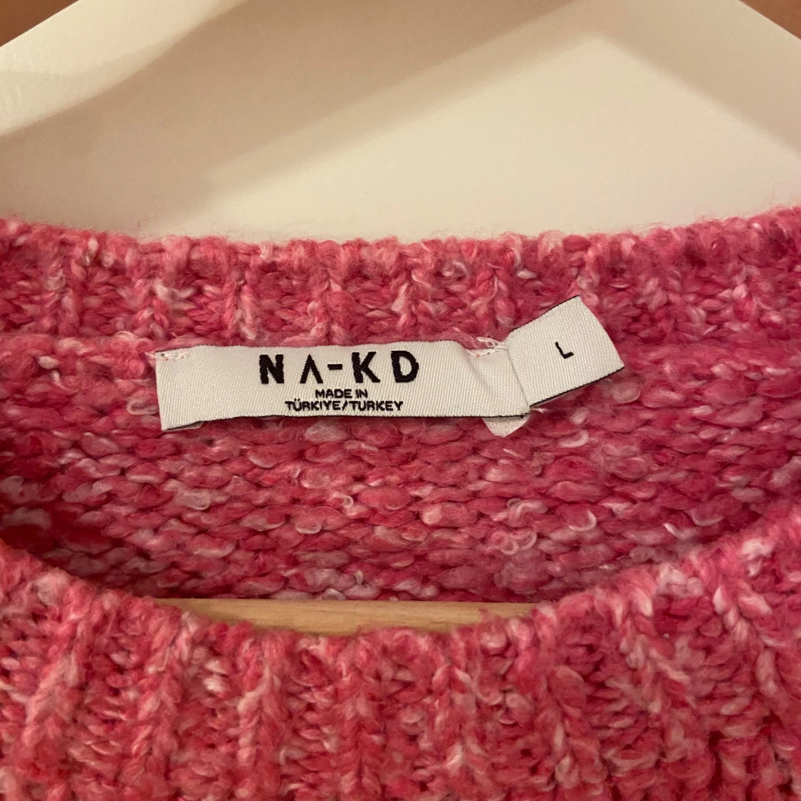 Rosa stickad tröja med öppen rygg NA-KD - 2