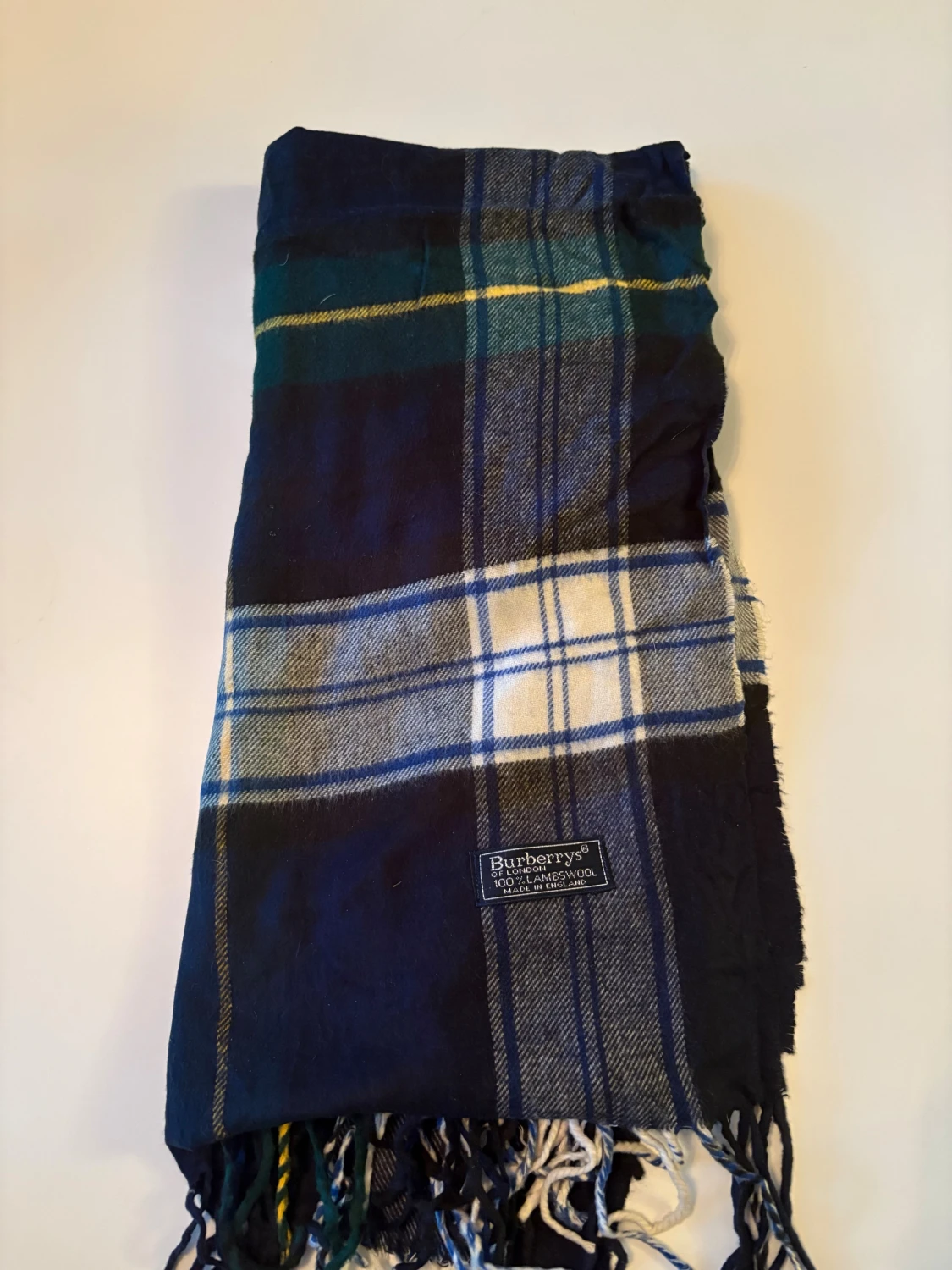 Rutig blå halsduk från Burberrys - 1