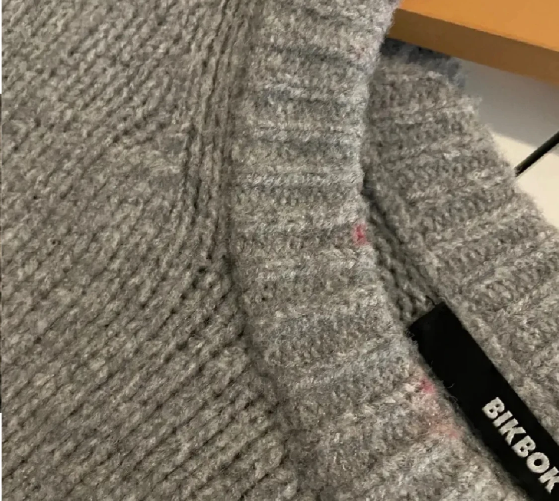 Grå stickad tröja från Bikbok - 2