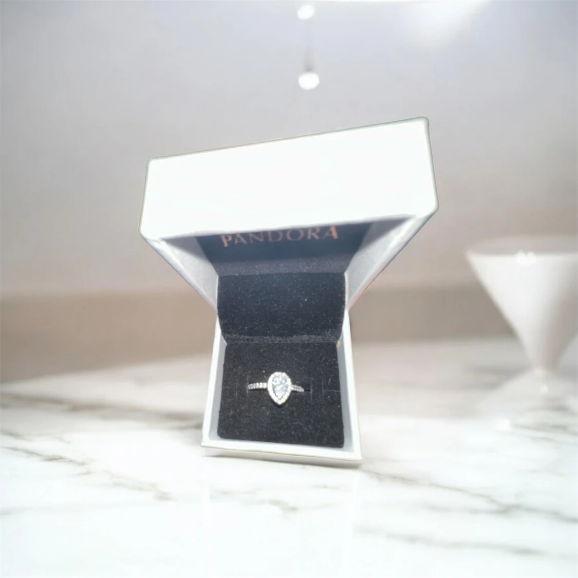 Silverring med stor sten  - 2