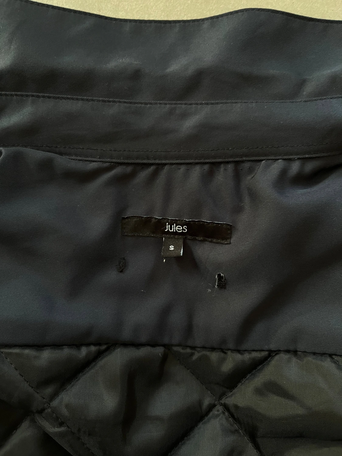 Navy blue quiltad overshirt från Jules - 2