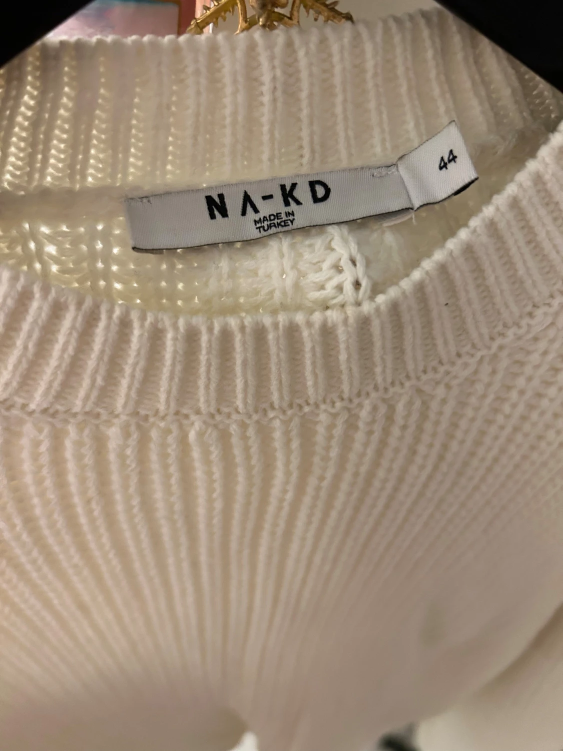 Stickad tröja med lång ärm - 2