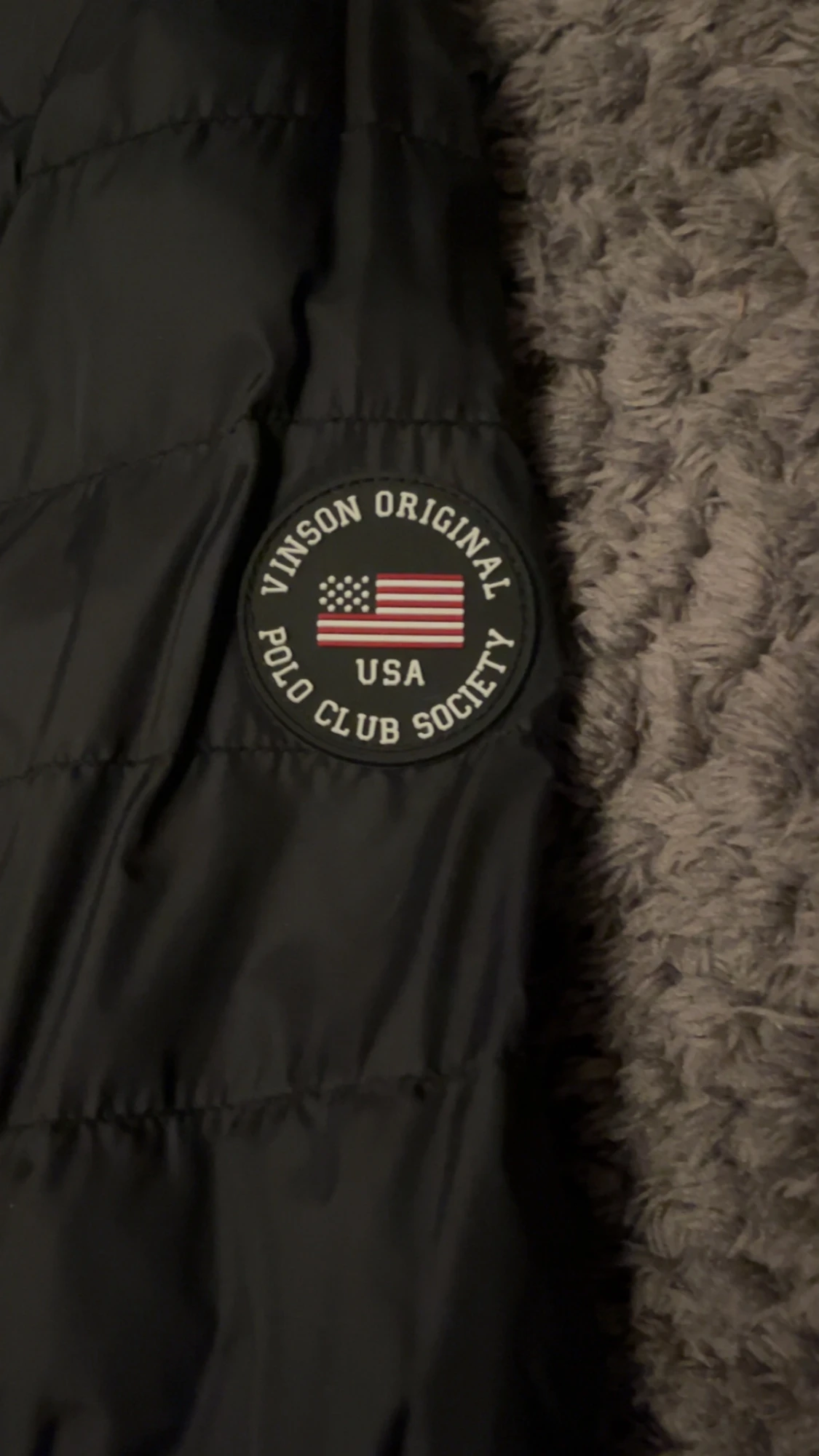 Svart pufferjacka från Vinson Polo Club - 3