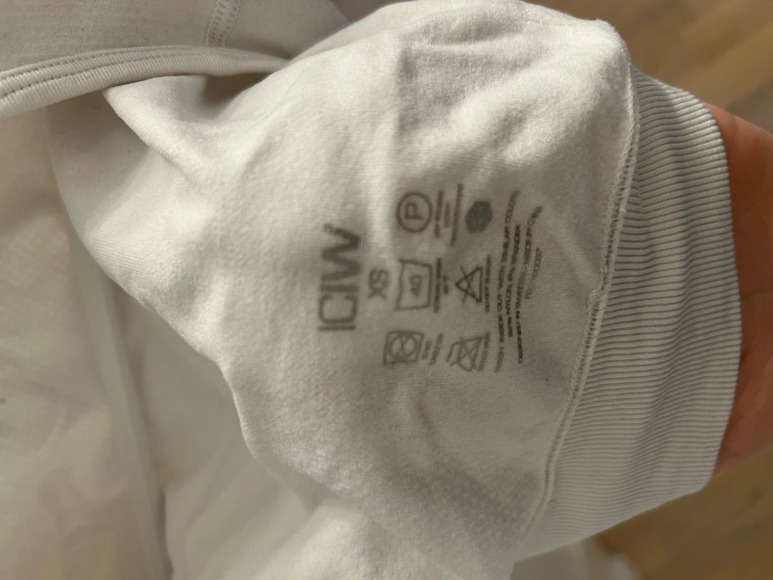 Vit croppad långärmad topp från ICANIWILL - 2