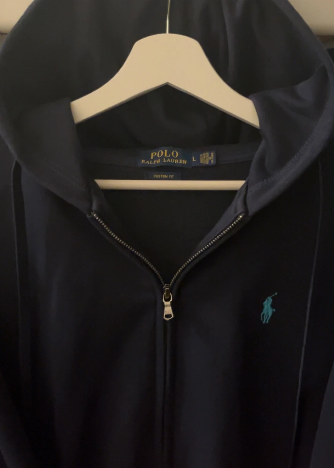 Mörktblåt Polo Ralph Lauren zip hoodie - 1