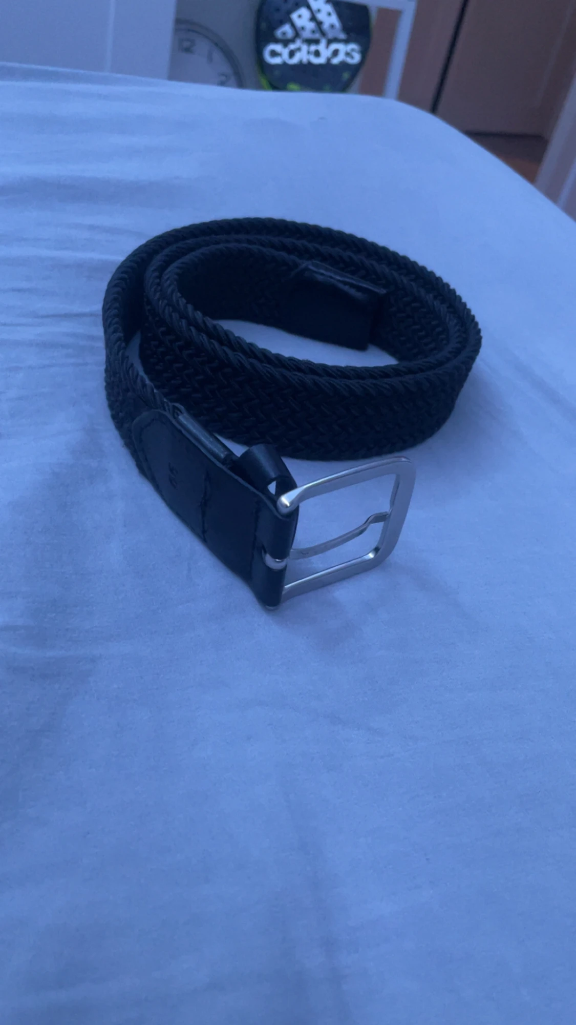 Svart flätat bälte 