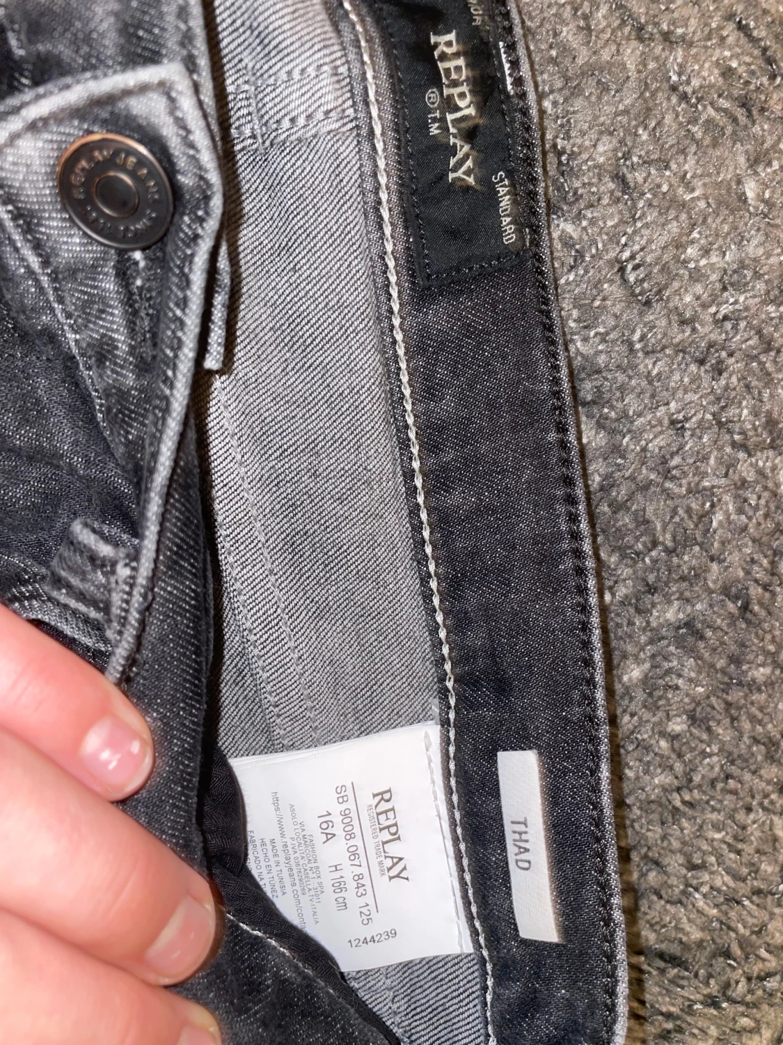 Replay svarta jeans straight fit - 3