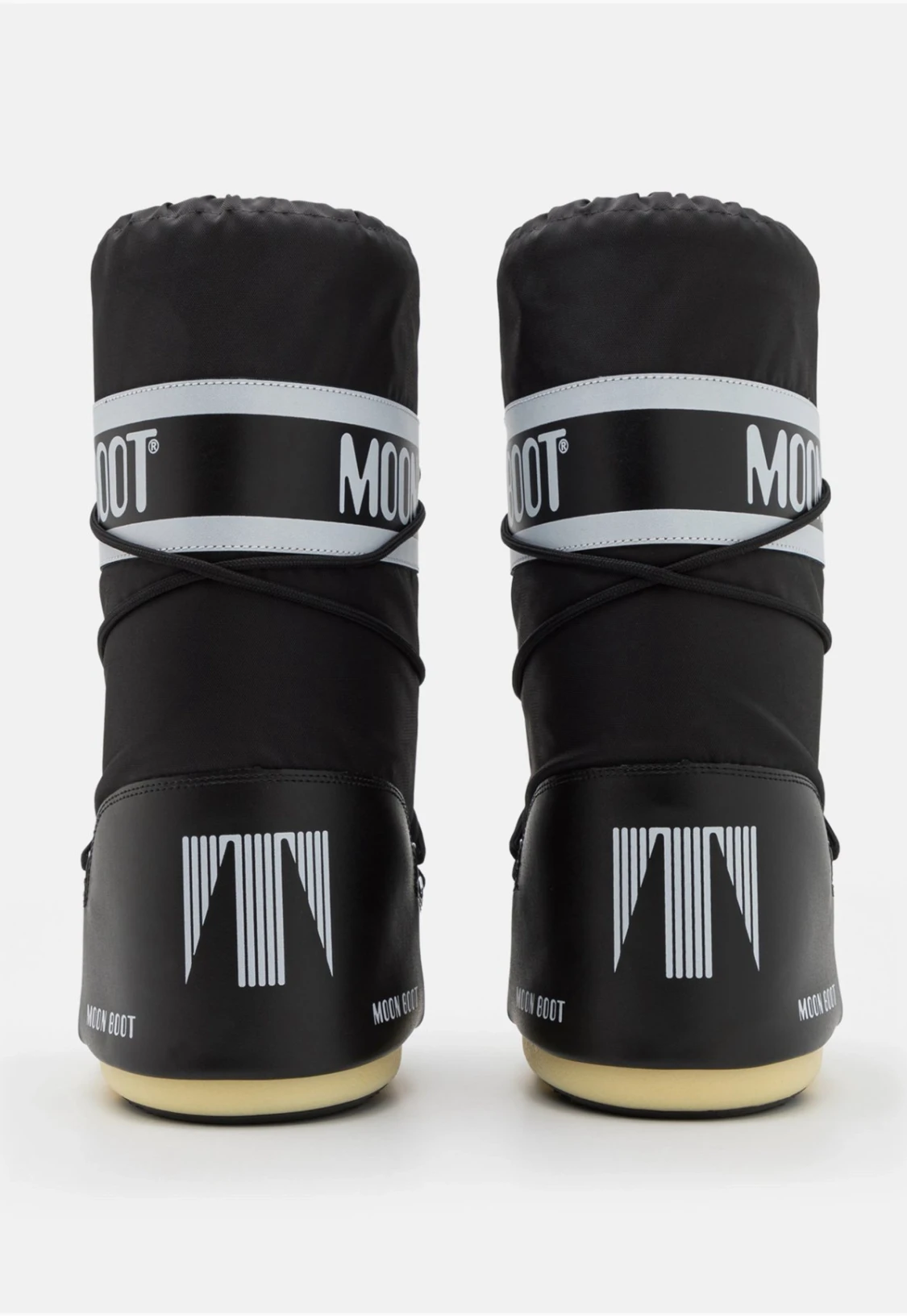 Svarta Moon Boots med snörning - 1