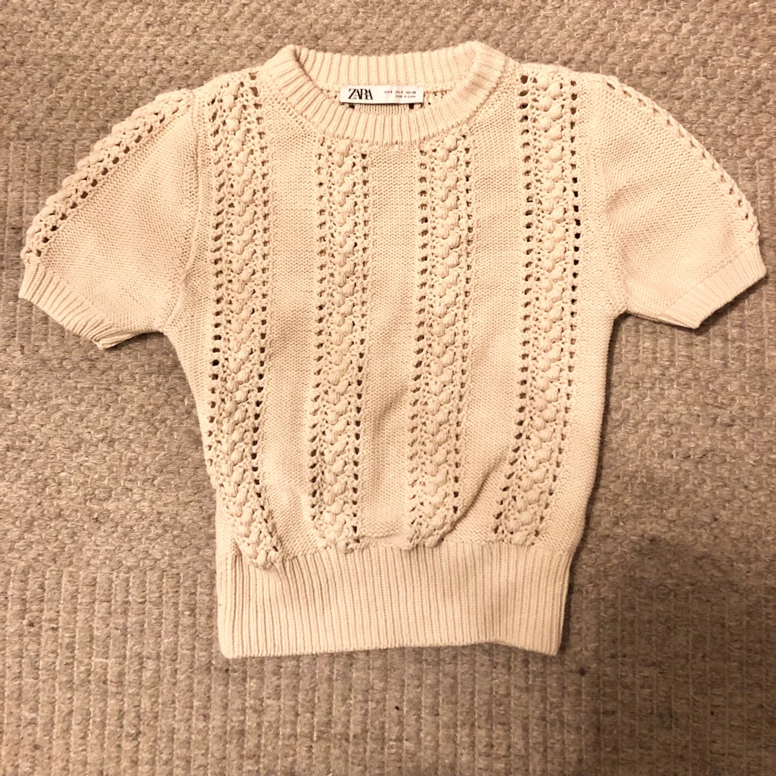 Stickad topp från zara