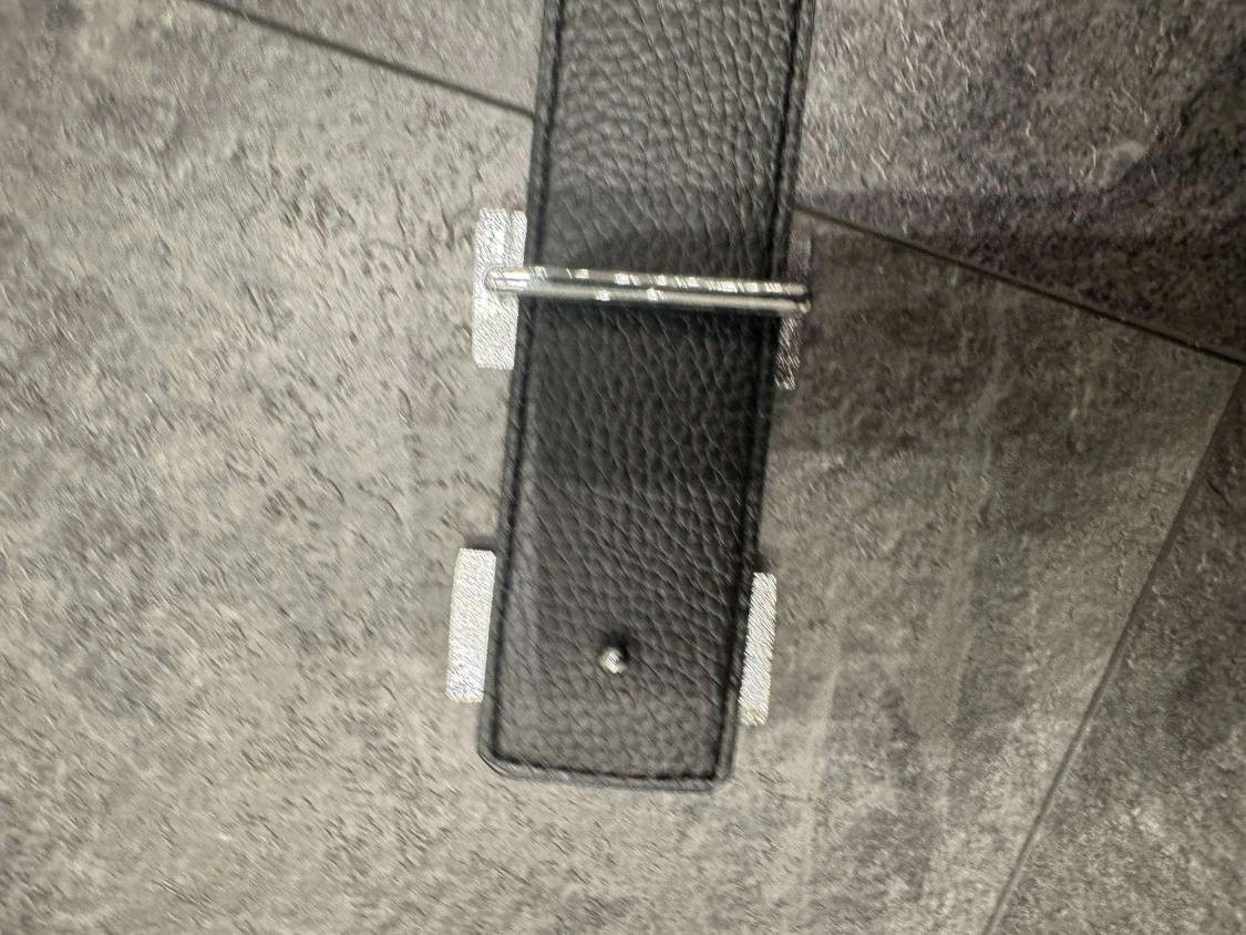 H-ermes vit och svart skärp med H-spänne - 3