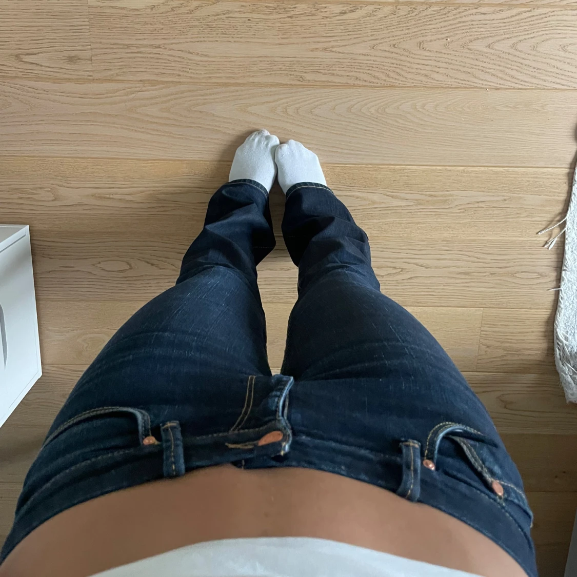 Lågmidjade bootcut jeans 