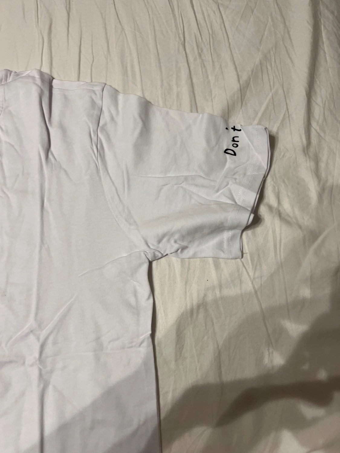 Vit Daft Punk t-shirt med tryck - 2