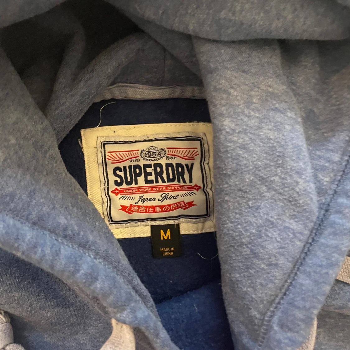 Blå Superdry hoodie  - 3