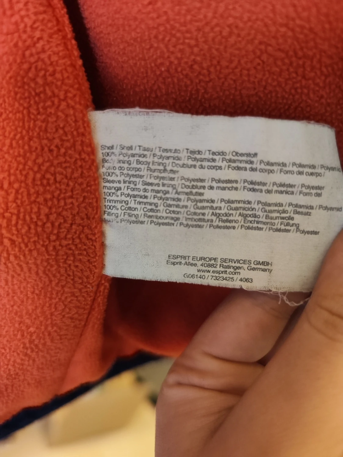 Blå quiltad jacka från Esprit 116/122 - 2