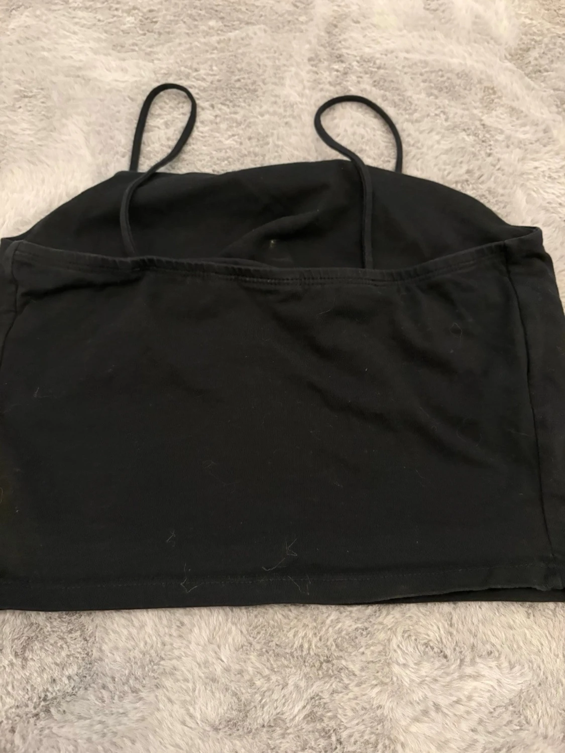 Svart croppad linnetopp - 1