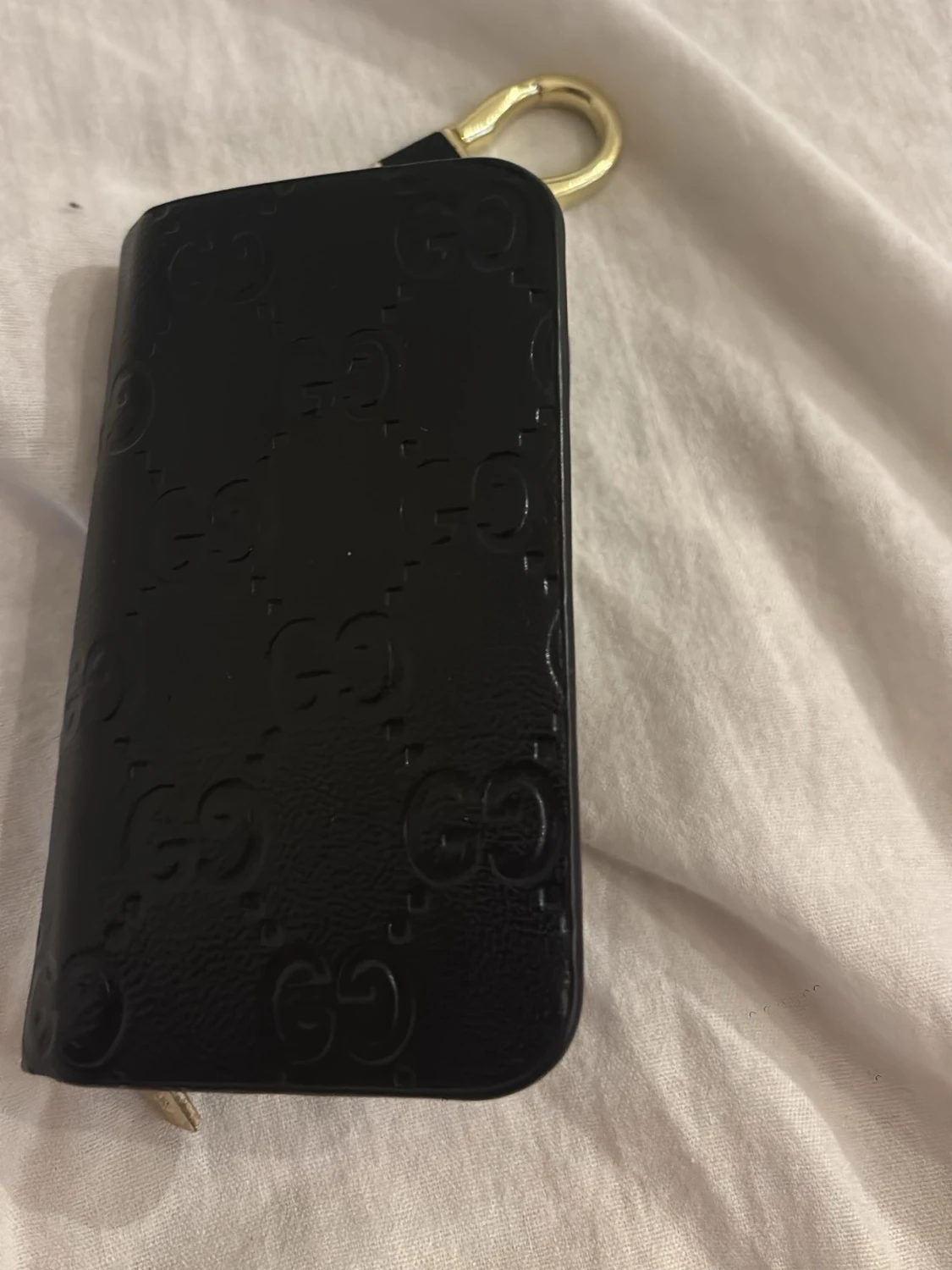 Svart  plånbok i skinn - 1