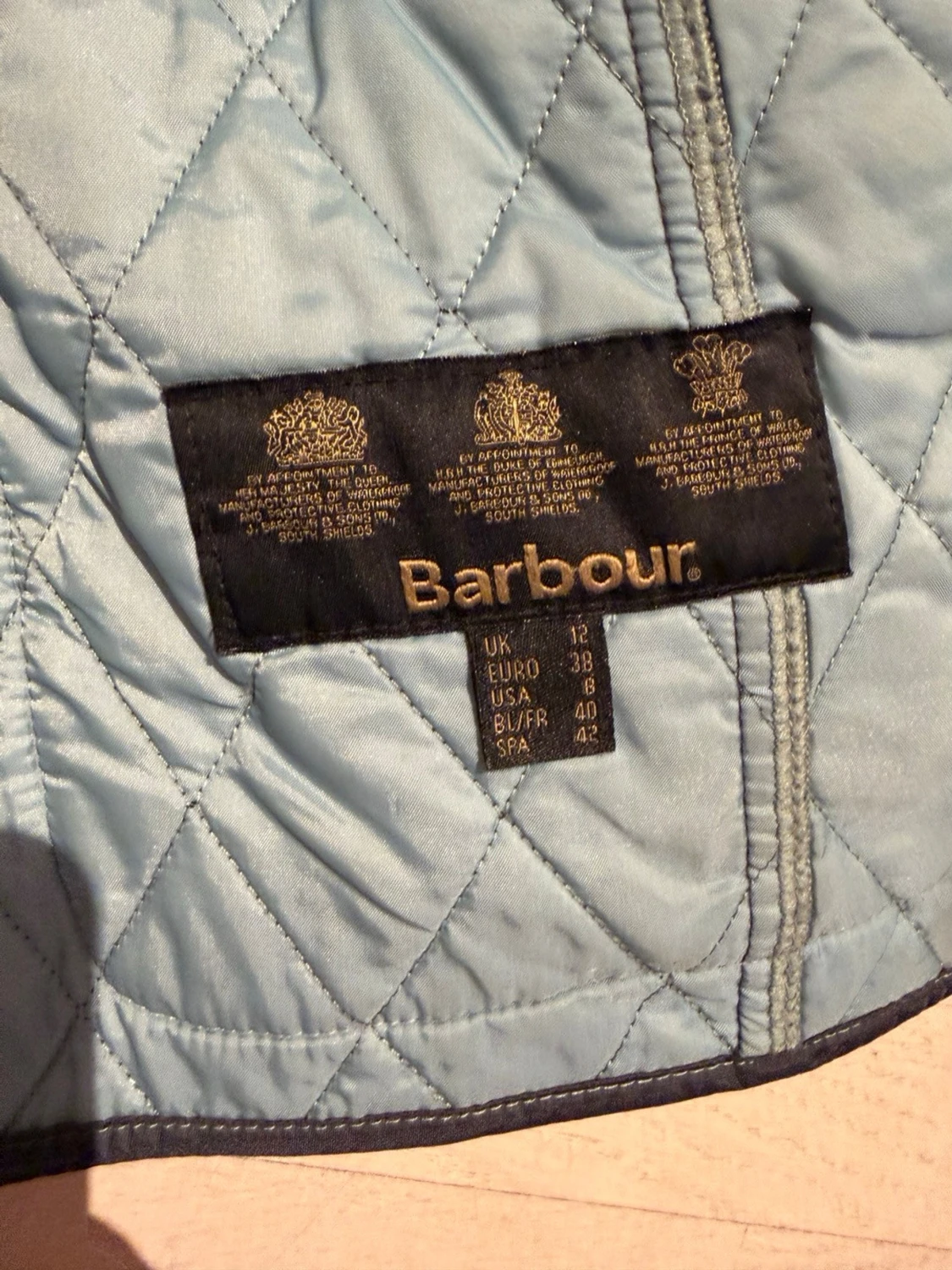 Blå quiltad jacka från Barbour - 2