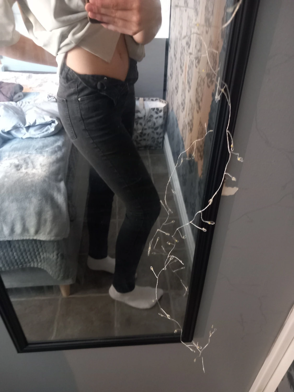 Svarta skinny jeans från LAB Industries(Lindex) - 2