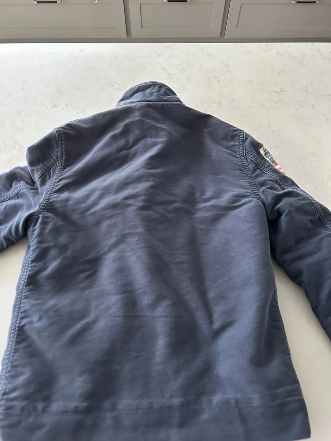 Mörkblå teddyjacka Polo Ralph lauren  - 4