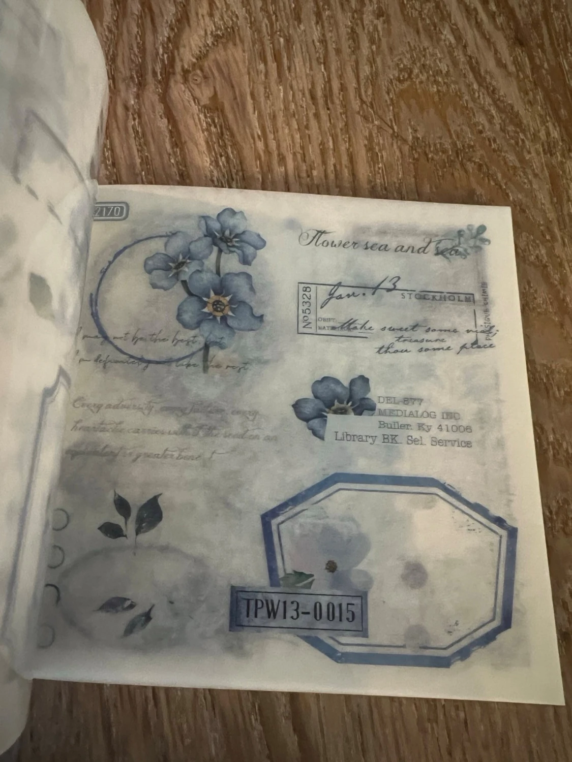 Klistermärken med blommor - 5