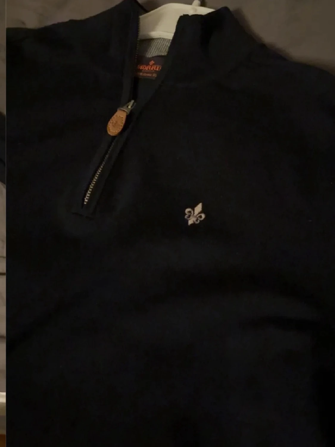 Svart merinoullströja från Morris - 1