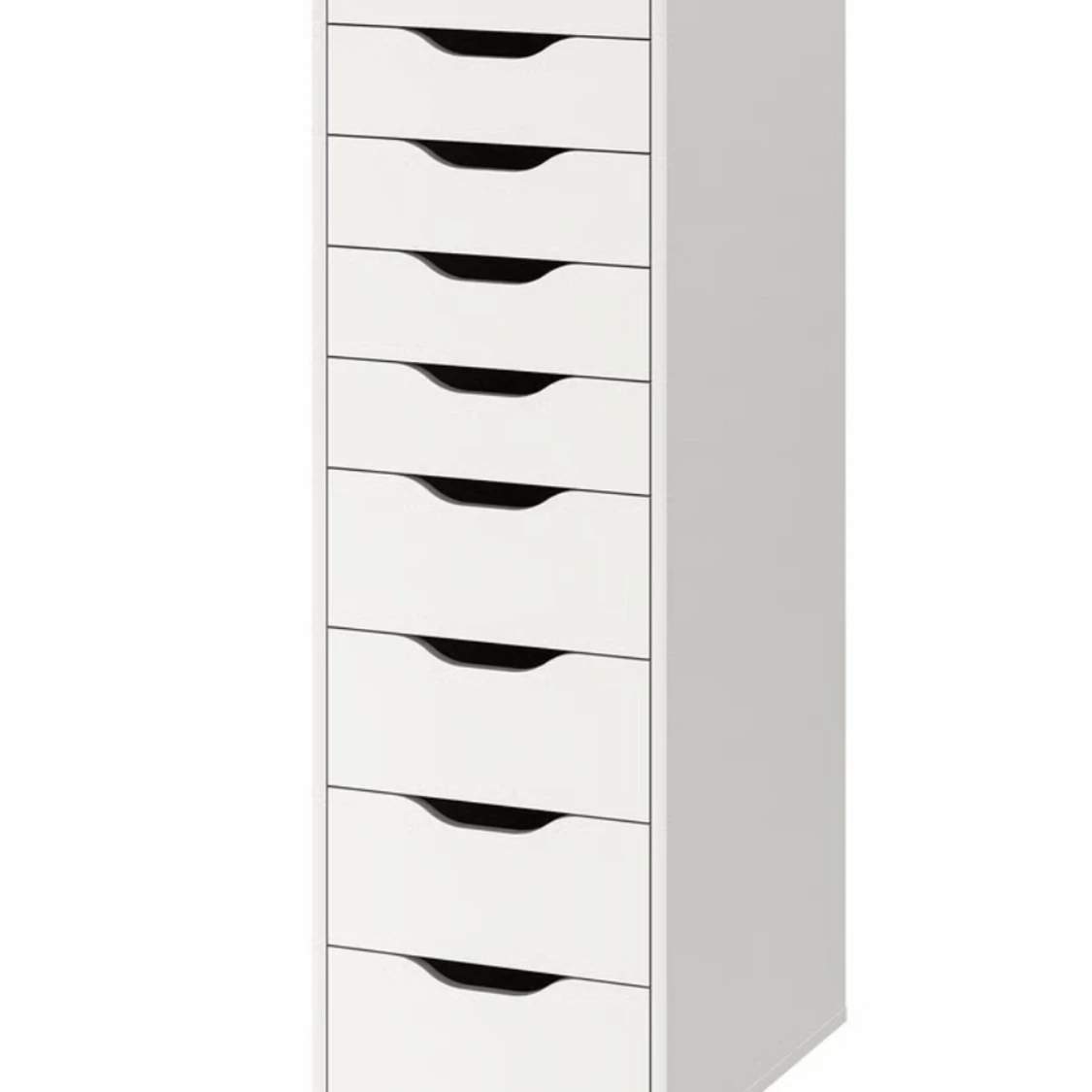 byrå, Hurts med 9 lådor, vit