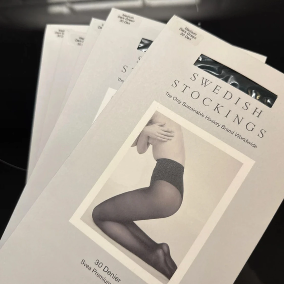 Svarta tunna tights från Swedish Stockings - 1