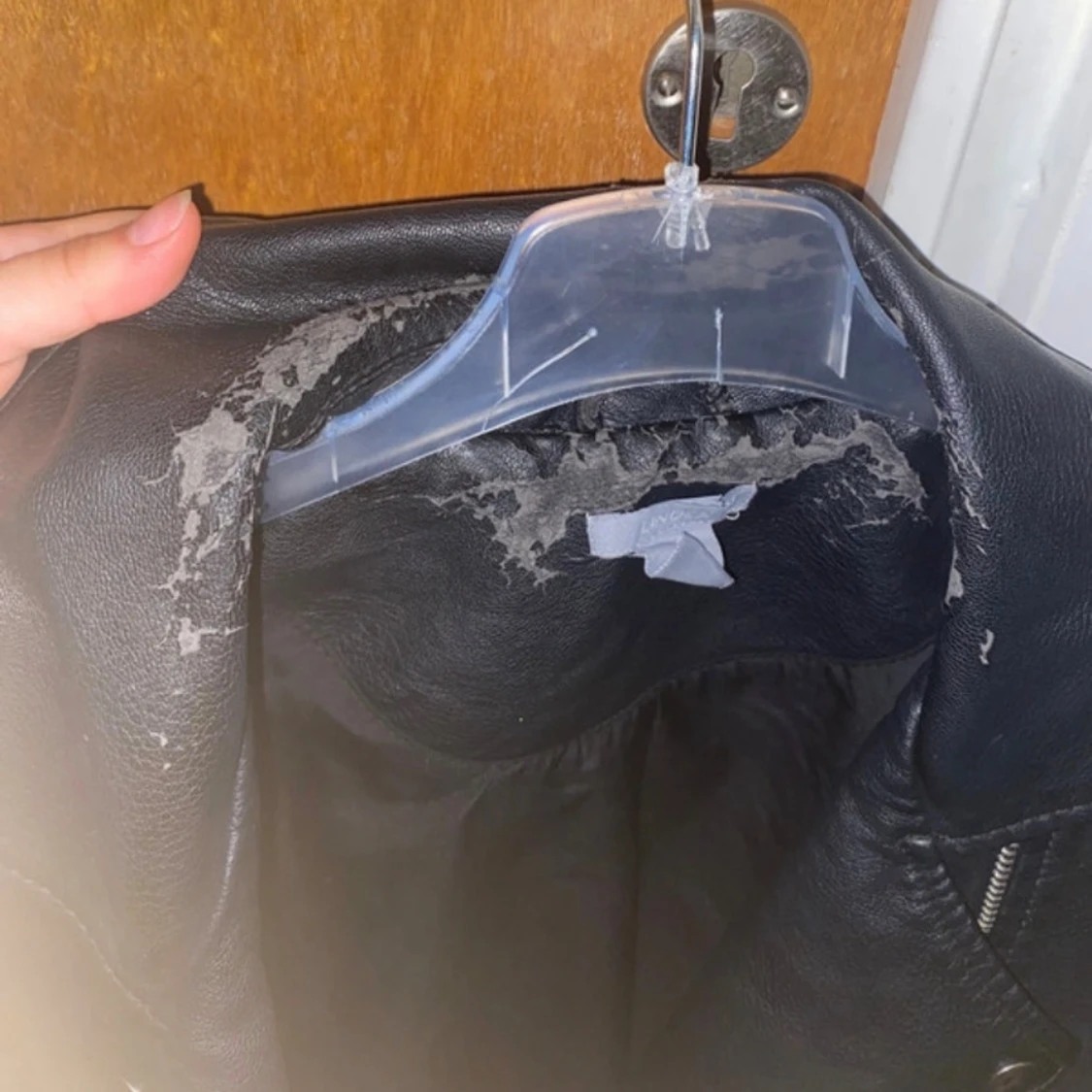 Svart skinnjacka  - 3