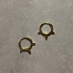 Nit örhängen i guld  - Coolaste nitörhängena i guldfärg. Materialet är silver och 18K guldplattering. Aldrig använda!!😊