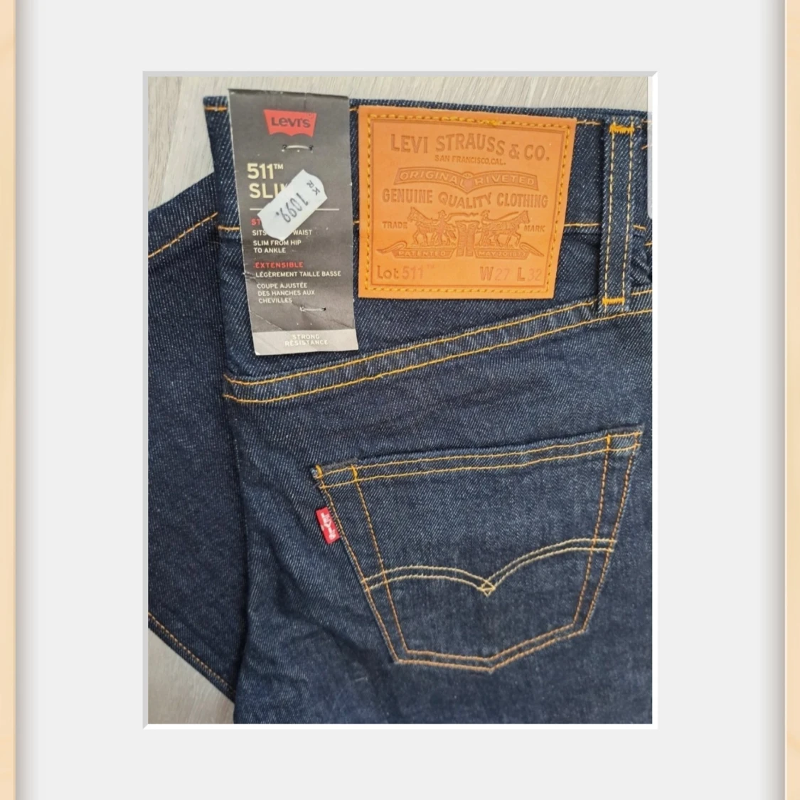 Levi's 511 Slim mörkblå jeans - 1