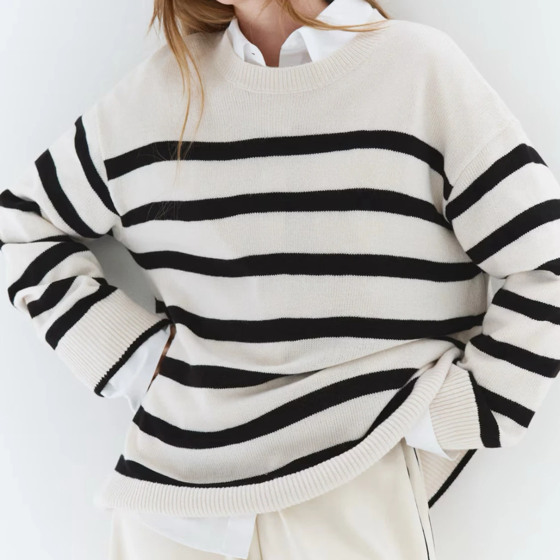 Randig stickad tröja från H&M Divided - 2