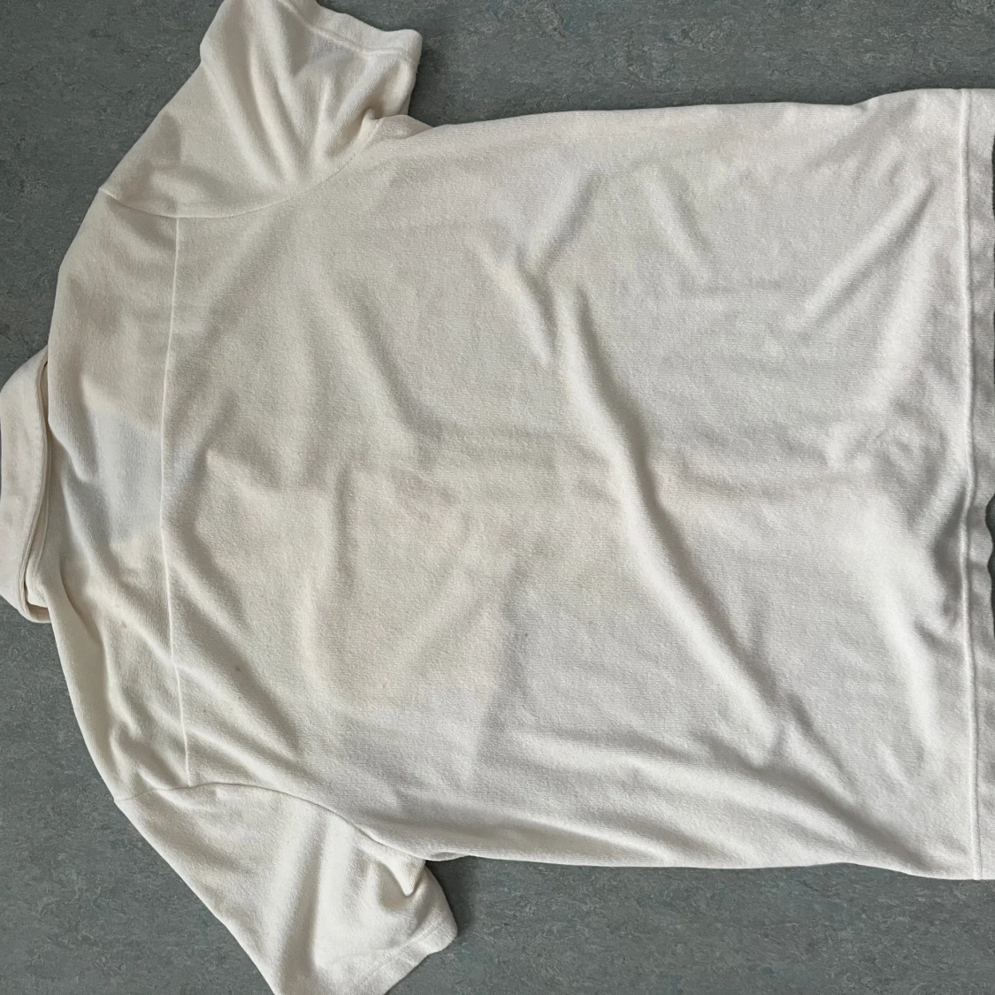 Vit frotté skjorta - 3