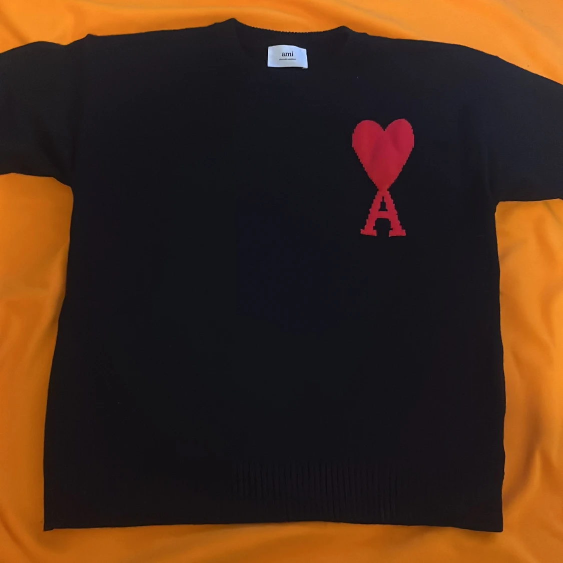 Svart stickad tröja från Ami Paris - 1