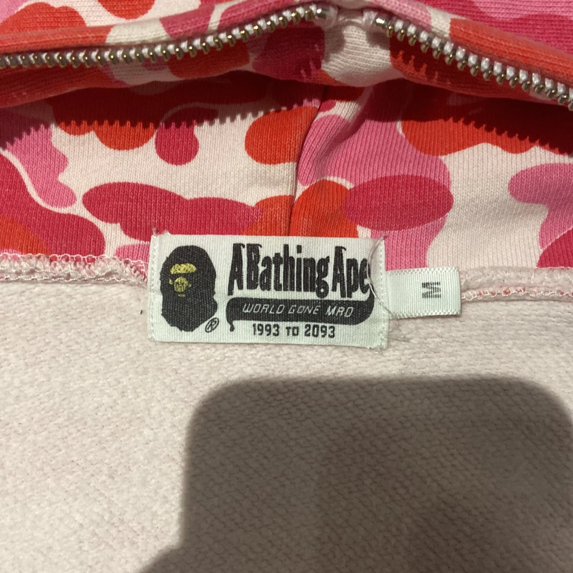 BAPE Shark Hoodie rosa camo - 3