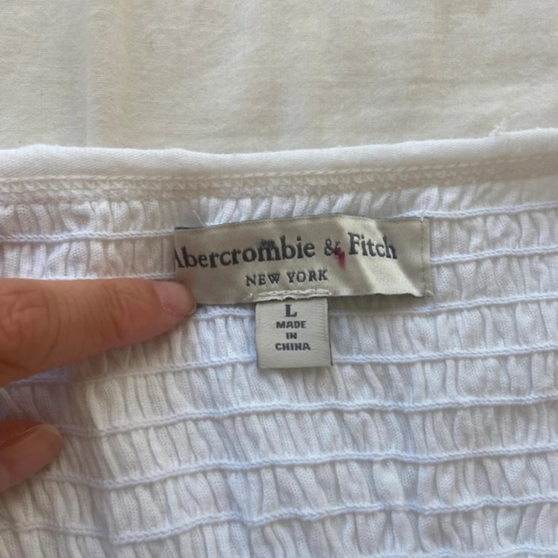 Vit kortklänning Abercrombie & Fitch - 3