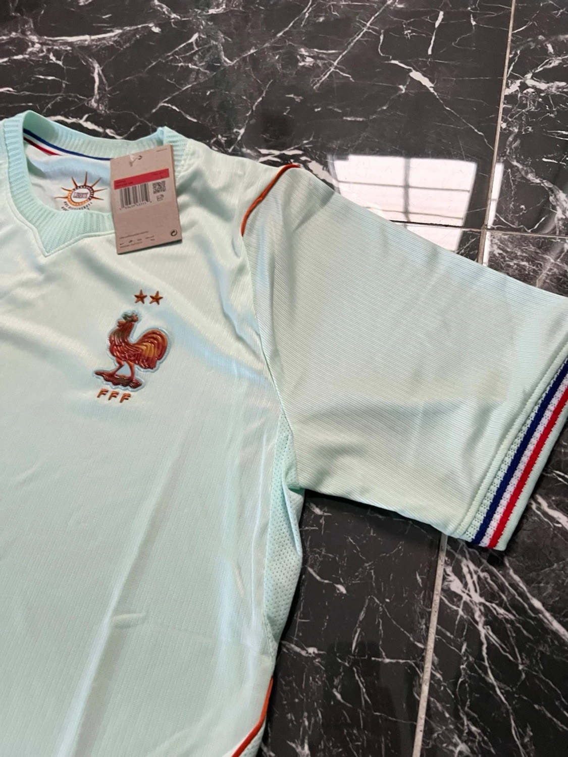 Ljusblå Nike fotbollströja Frankrike - 2