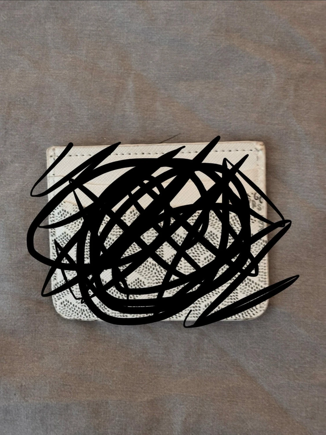 Vit guyard plånbok 