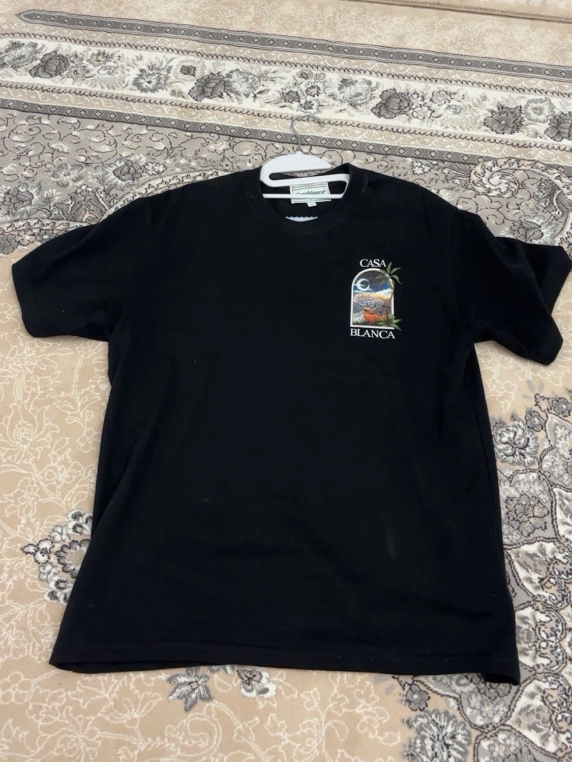 Svart Casa Blanca t-shirt med tryck