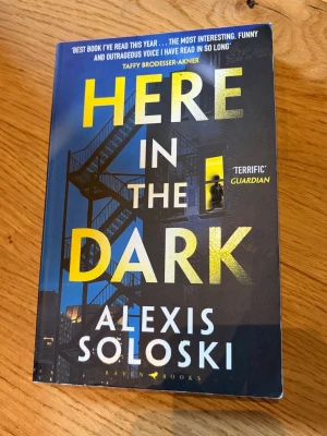 Here in the Dark av Alexis Soloski - Säljer denna populära booktok bok. Boken är läst men i fint skick utan skador eller defekter. Boken är på engelska. Nypris 129kr. Pris kan självklart diskuteras vid snabb affär. Bundles går att köpa! Kolla gärna in min profil för fler böcker och tveka inte på att höra av dig vid frågor!💕