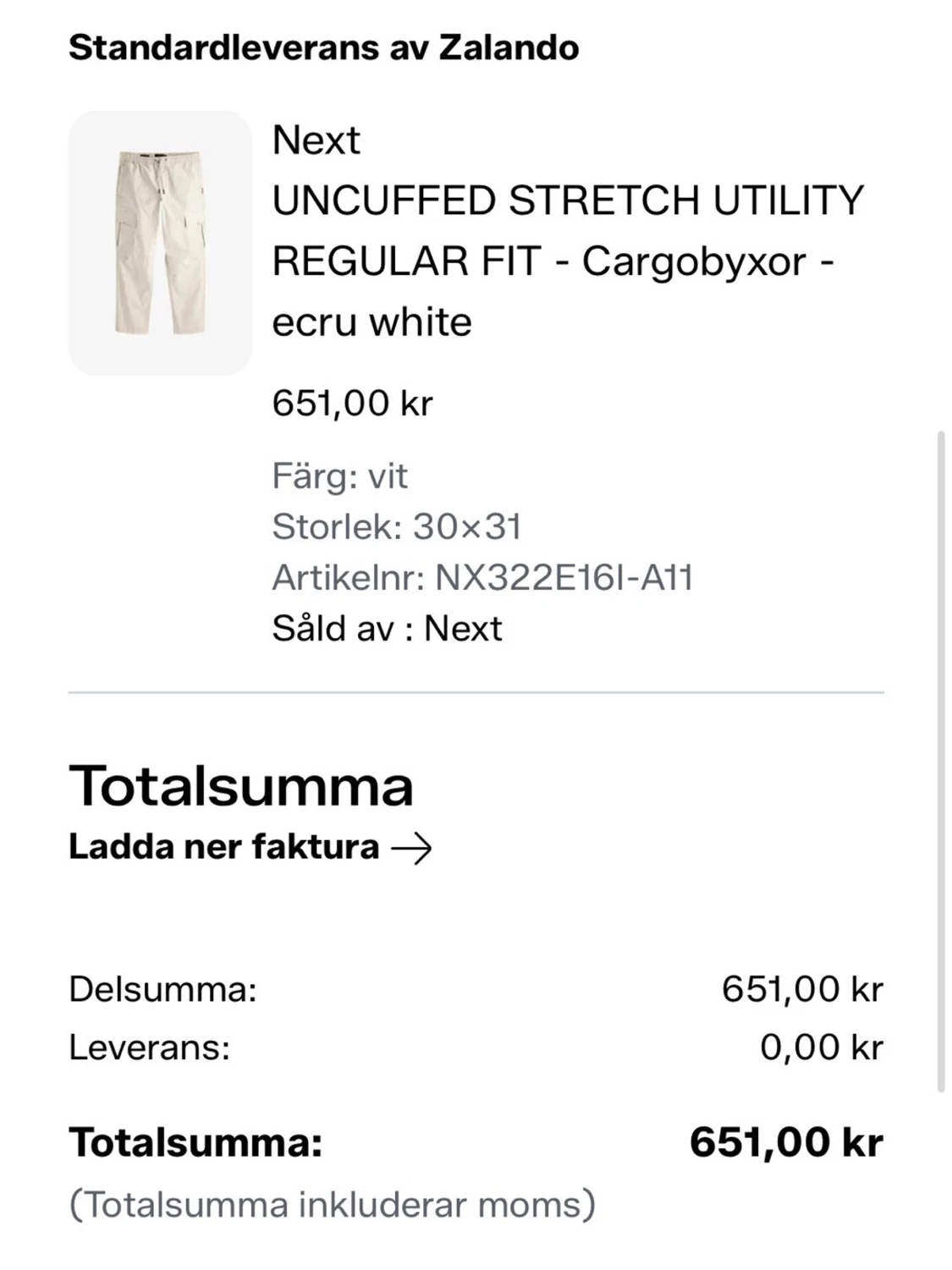 Beige cargobyxor med dragsko - 4